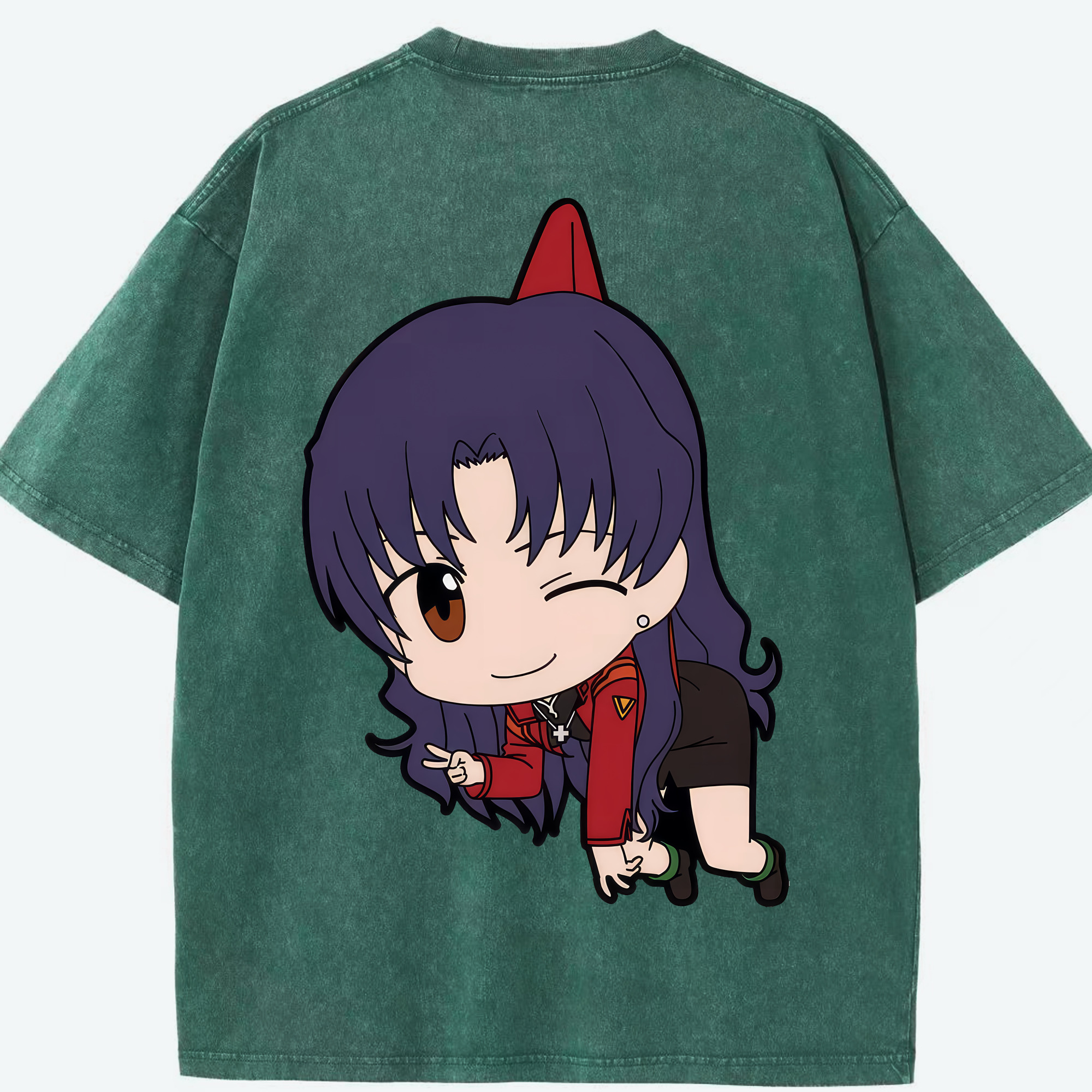 （画像用） EVA 新世紀エヴァンゲリオン 綿100% ヴィンテージ風 半袖Tシャツ（背面プリント）